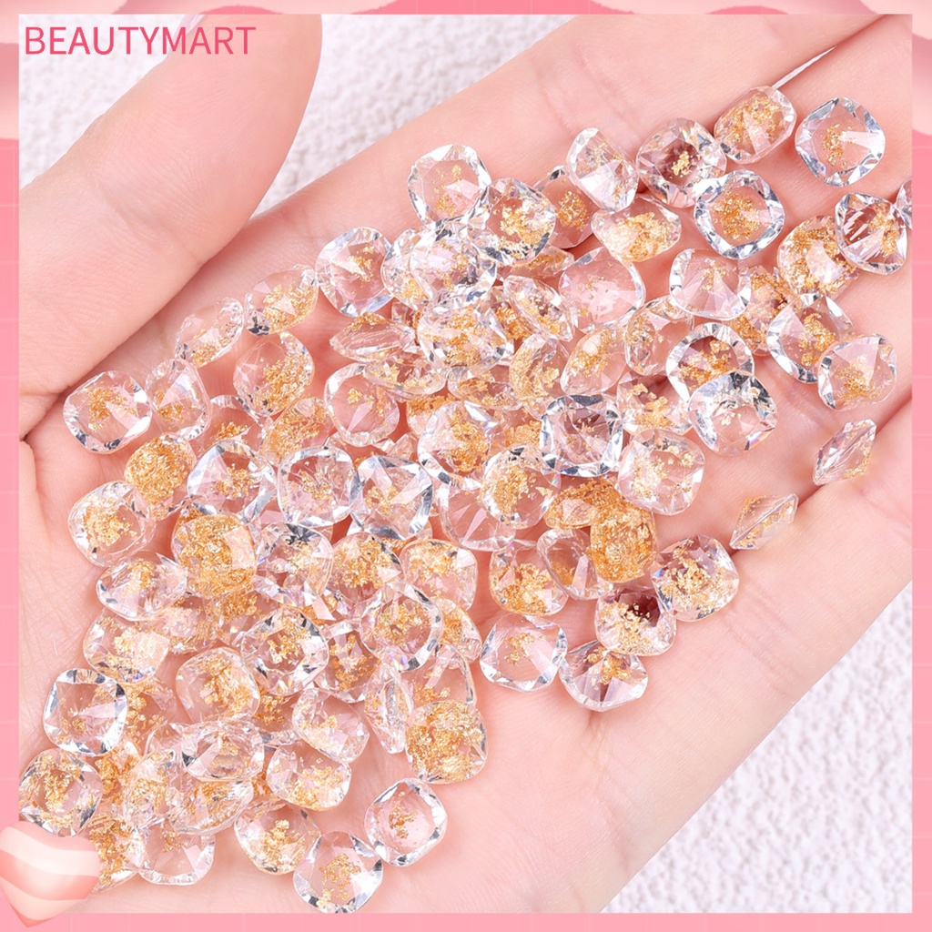 Set 50 Phụ Kiện Trang Trí Móng Tay Tạo Hiệu Ứng 3D Bằng Nhựa Resin Chống Thấm Nước DIY