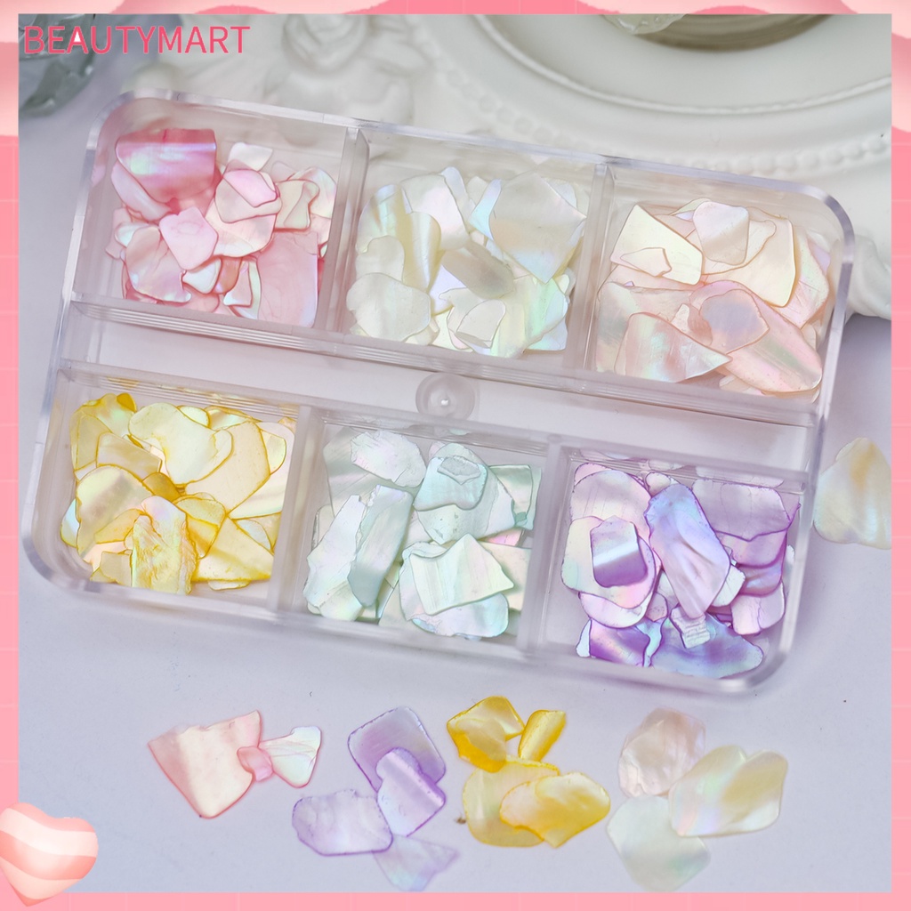 1 Hộp Vỏ Sò Lấp Lánh Trang Trí Móng Tay Nghệ Thuật