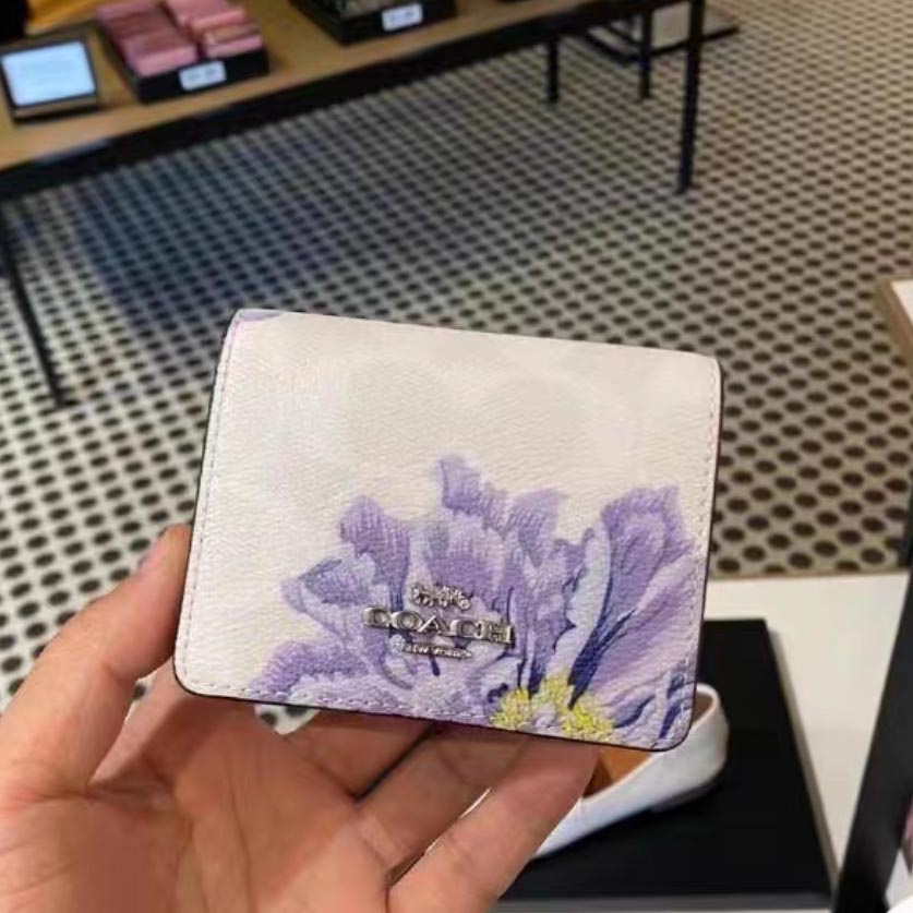 Coach Ví Đựng Thẻ Có Dây Xích c8677