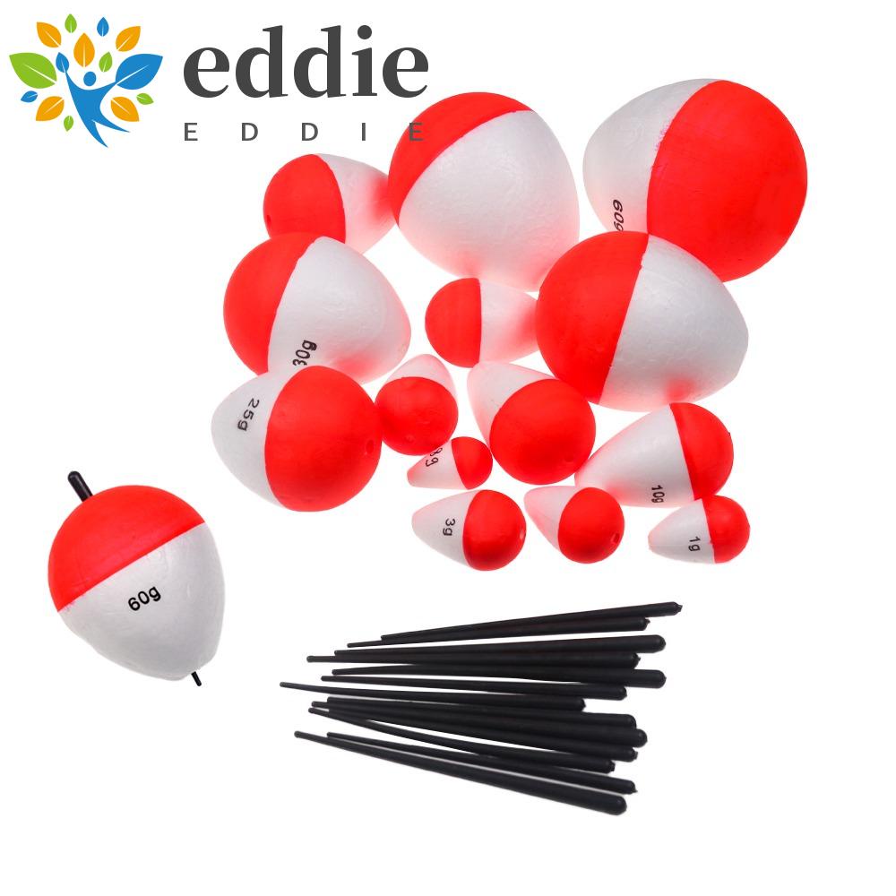 Set 10 Phao Nổi 26Eddie 0.5g - 60g Bằng Xốp EVA Cứng Màu Đỏ Và Trắng Hỗ Trợ Câu Cá