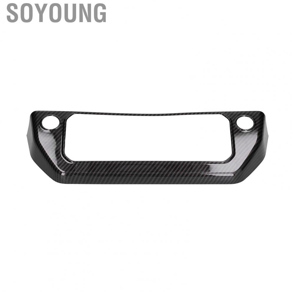 Soyoung Air Conditioning Switch Panel Trim Cover Carbon Fiber Style Replacement for Land Rover Defender 2020-2021