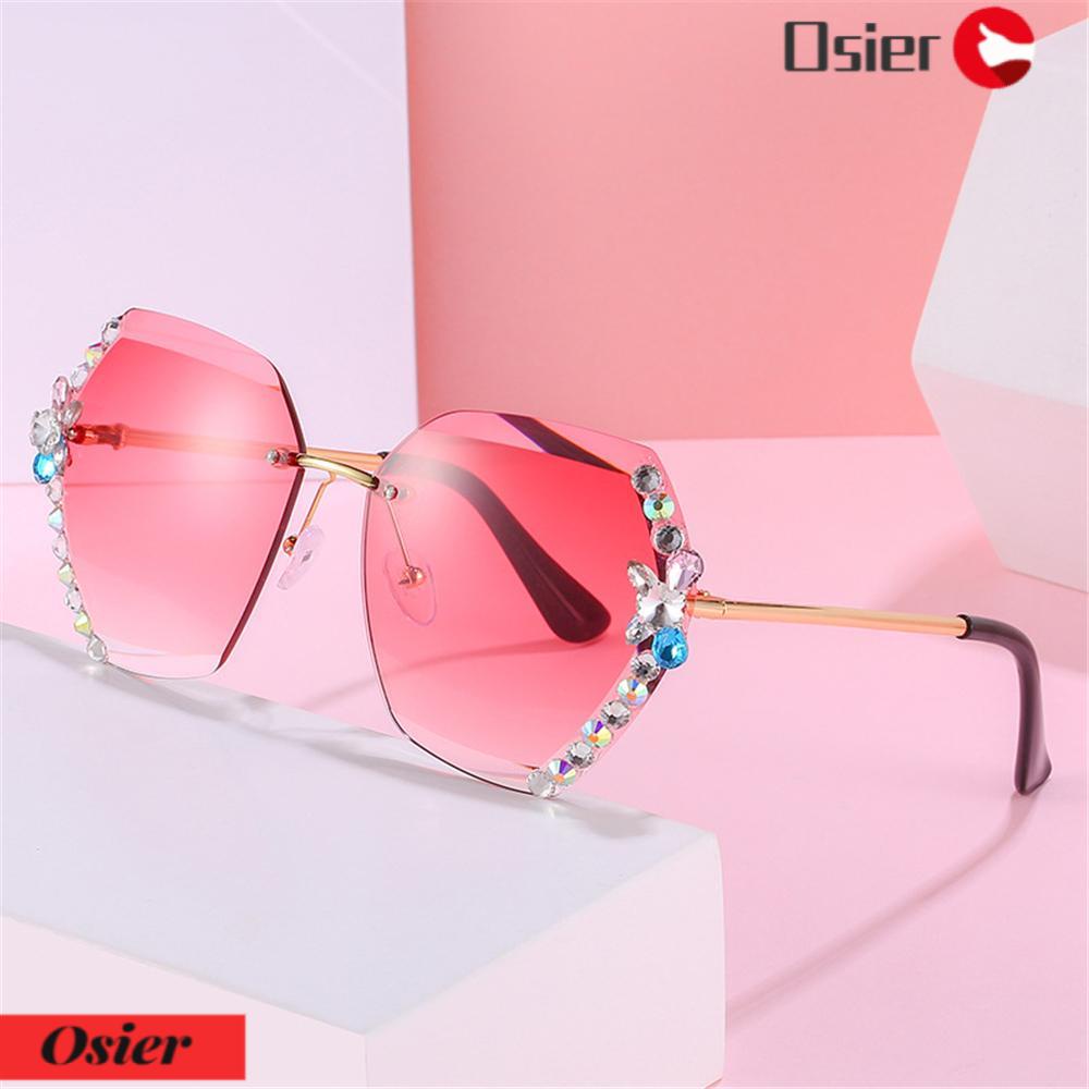 Kính Mát Không Gọng Chống Tia UV400 Phong Cách Cổ Điển OSIER1 Thời Trang Cho Nữ