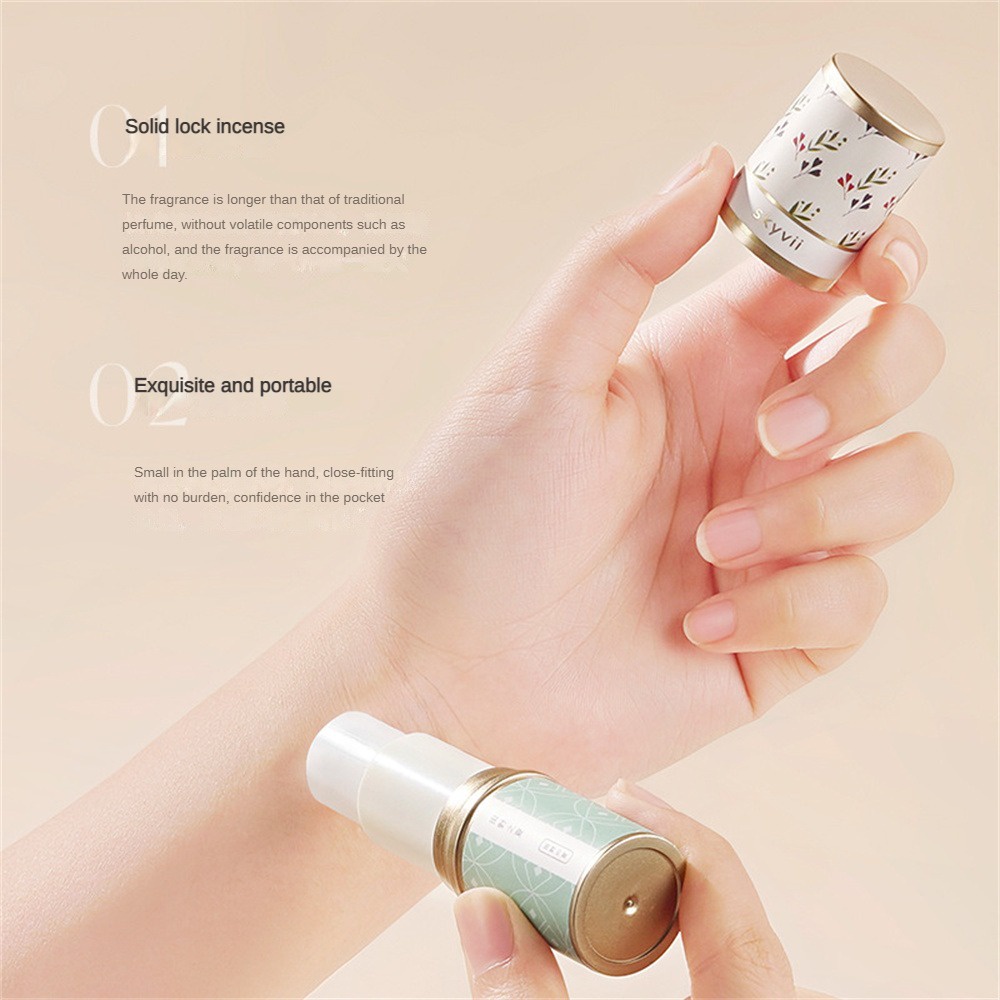 Nước hoa JULYSTAR dạng sáp nhỏ hương thơm nhẹ nhàng lâu dính thiết kế nhỏ gọn cho nam nữ