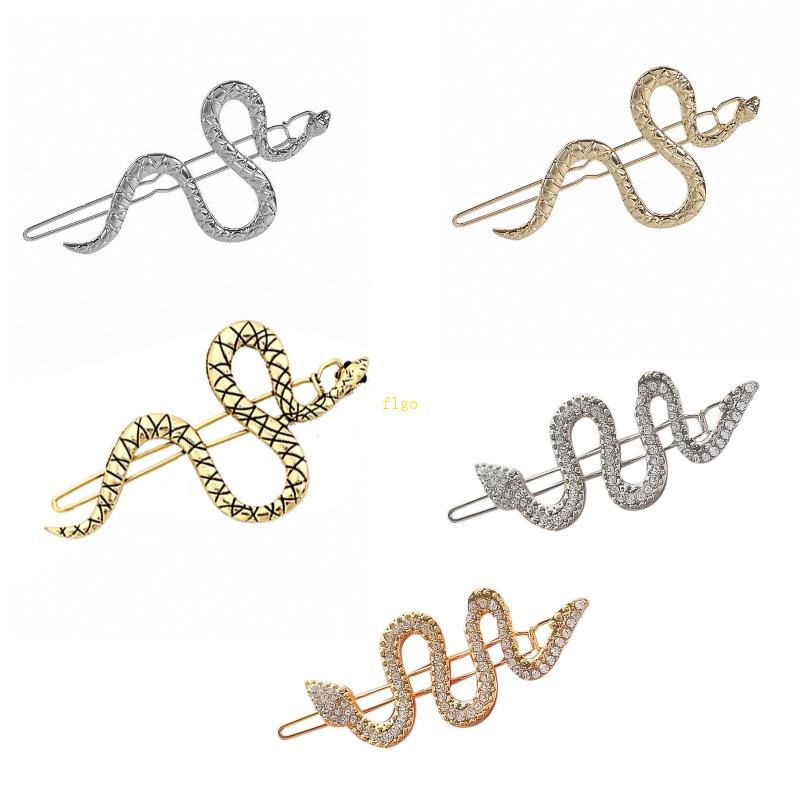 Kẹp Tóc Dạng Rắn Bằng Bạc Phong Cách Cổ Điển