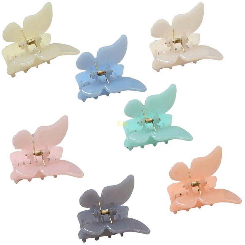 Kẹp Tóc Càng Cua Bằng Acrylic Màu Sắc Ngọt Ngào Phong Cách Pháp Cổ Điển Thời Trang Cho Nữ