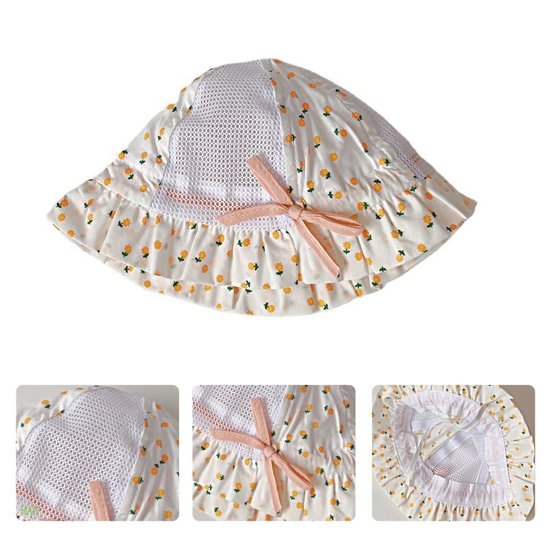 Nón Tai Bèo Cotton Họa Tiết Hoa Xinh Xắn Cho Nữ