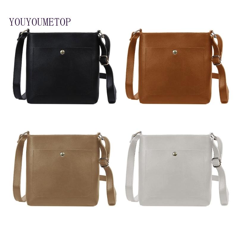 Túi Da PU Đeo Chéo Thời Trang Vintage Cho Nữ