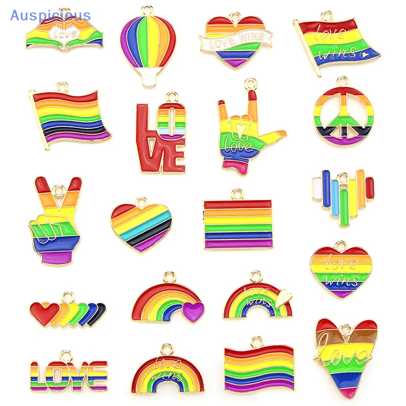 Set 20 Mặt Dây Chuyền / Bông Tai / Vòng Tay DIY Hình Trái Tim / Giọt Nước