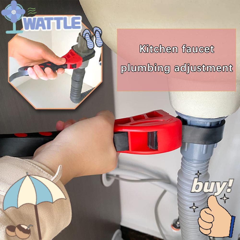 Bộ 2 Cờ Lê Ống 6 "&amp; 8" Dùng Mở Nắp Lọ Có Dây Cao Su Thông Dụng