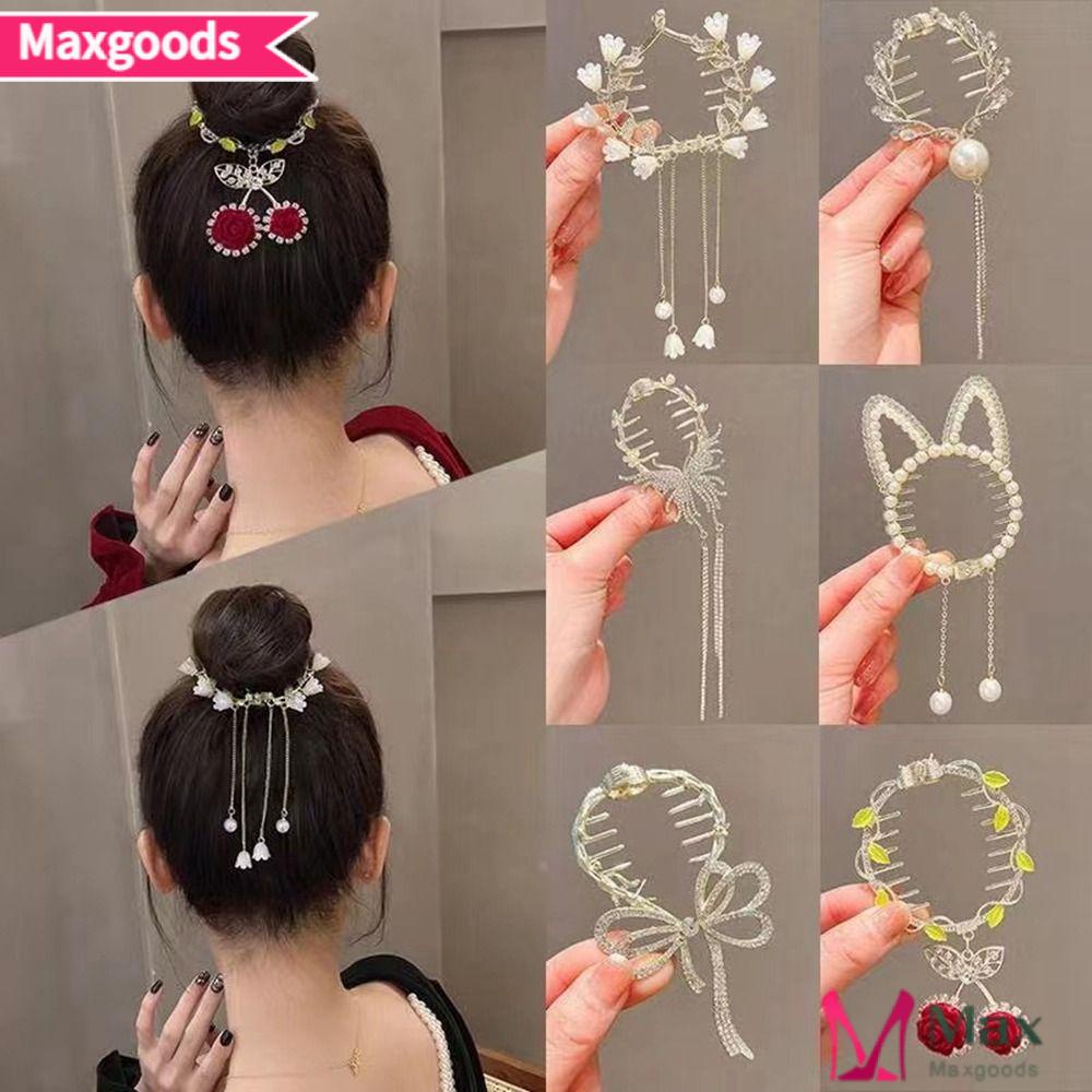 Kẹp Tóc Đuôi Ngựa Có Giá Đỡ Trang Sức Dành Cho Bạn Nữ