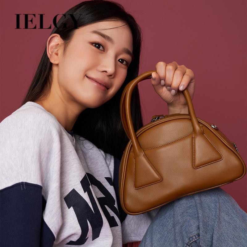 Ielgy Túi Đeo Chéo Hình Tam Giác Thiết Kế Đơn Giản Nhỏ Gọn niche Cho Nữ