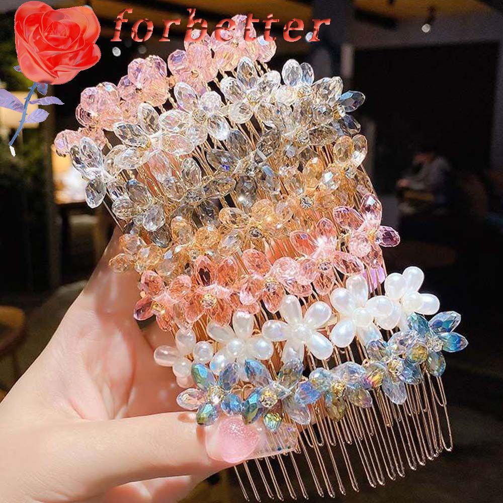 Lược Cài Tóc Bằng Acrylic Hình Hoa Phong Cách Hàn Quốc Thanh Lịch Cho Bé Gái