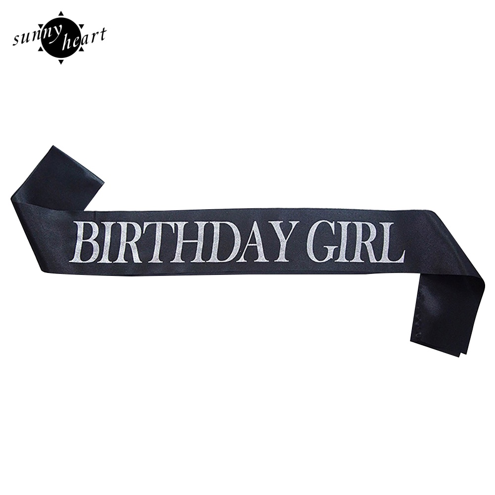 Dây Đeo Vai In Chữ Birthday Girl Xinh Xắn