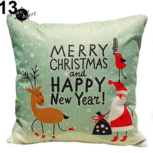 Vỏ Gối Vuông In Hình Chủ Đề Giáng Sinh Độc Đáo