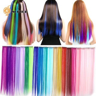 Tóc giả MKEB thẳng dài màu ombre 50cm với 26 màu tùy chọn