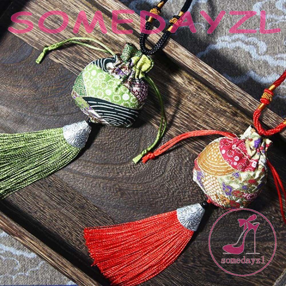 Somedayzl Túi Vải Đeo Cổ Màu Sắc Trơn Cổ Điển Có Dây Rút Đa Chức Năng Dành Cho Trẻ Em