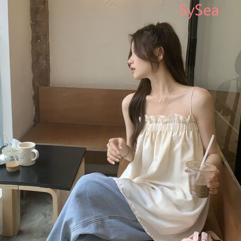 Áo Hai Dây Dáng Rộng Thời Trang Mùa Hè Cho Nữ