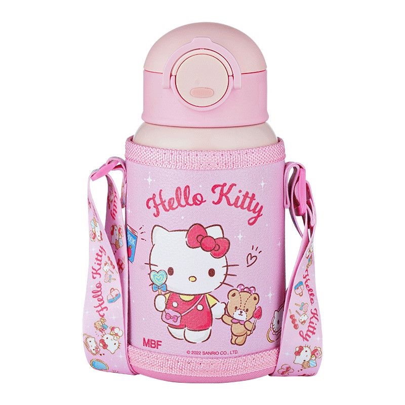 Bình Nước Giữ Nhiệt 500ml Chất Liệu Thép Không Gỉ 316 Họa Tiết Hoạt Hình Dễ Thương