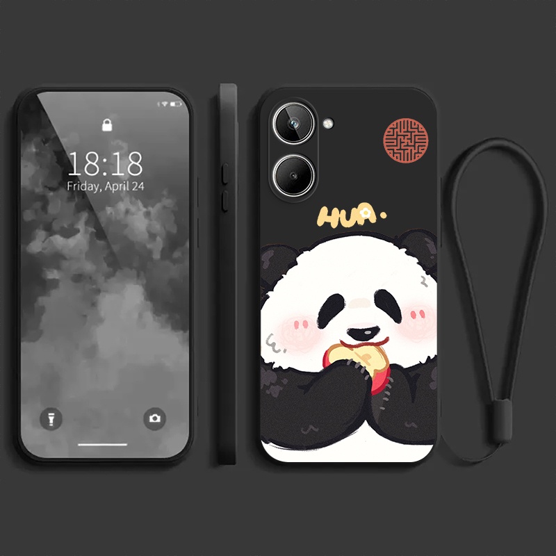 Ốp lưng REALME 10 PRO 5G REALME 10 PRO + 5G REALME 10 4G Ốp điện thoại dẻo Gấu trúc mắn