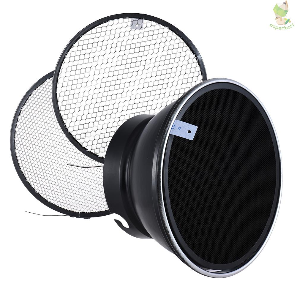 7&quot; / 180mm Elinchrom Mount Standard Reflector Diffuser Shade Lamp Shade with 10° 30° 50° Honeycomb Grids for Elinchrom M   Came-6.5