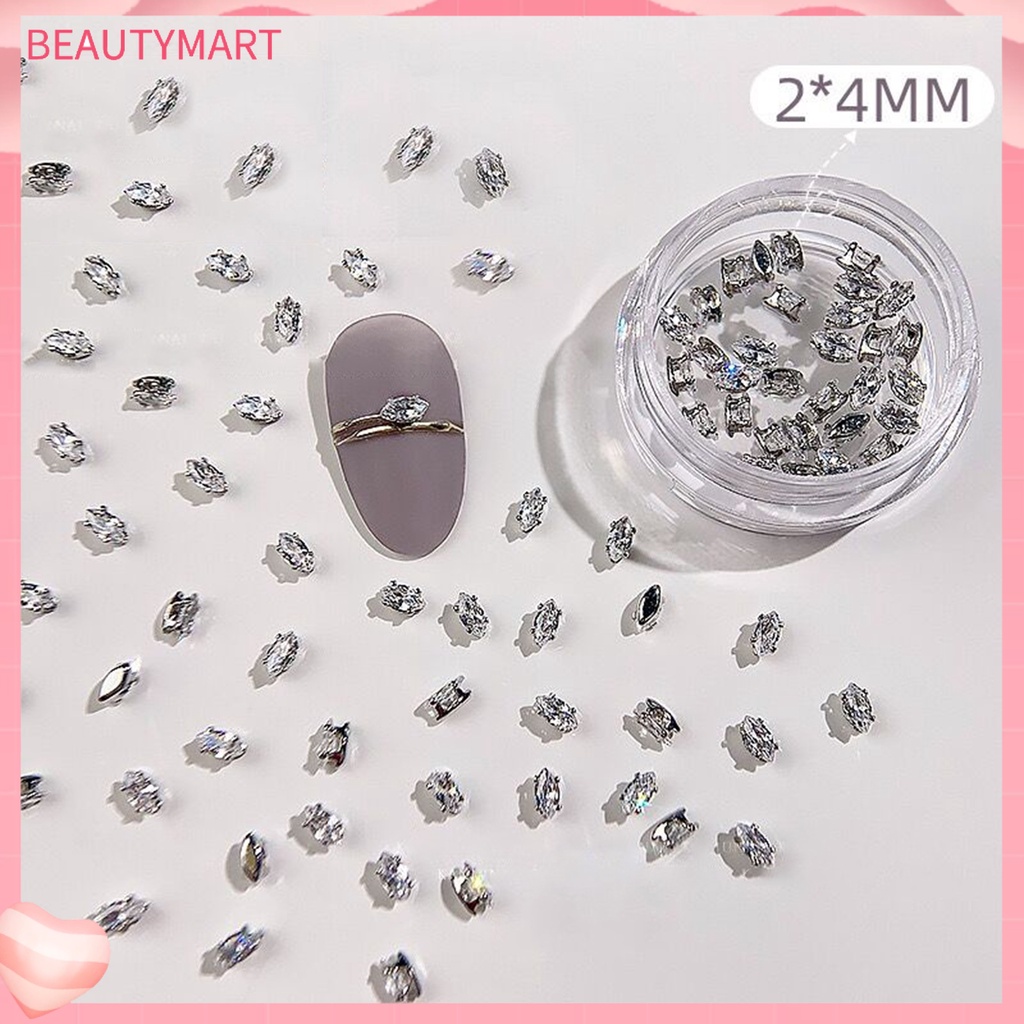 Set 20 Phụ Kiện Đính Đá Zircon Trang Trí Móng Tay Nghệ Thuật Cho Nữ