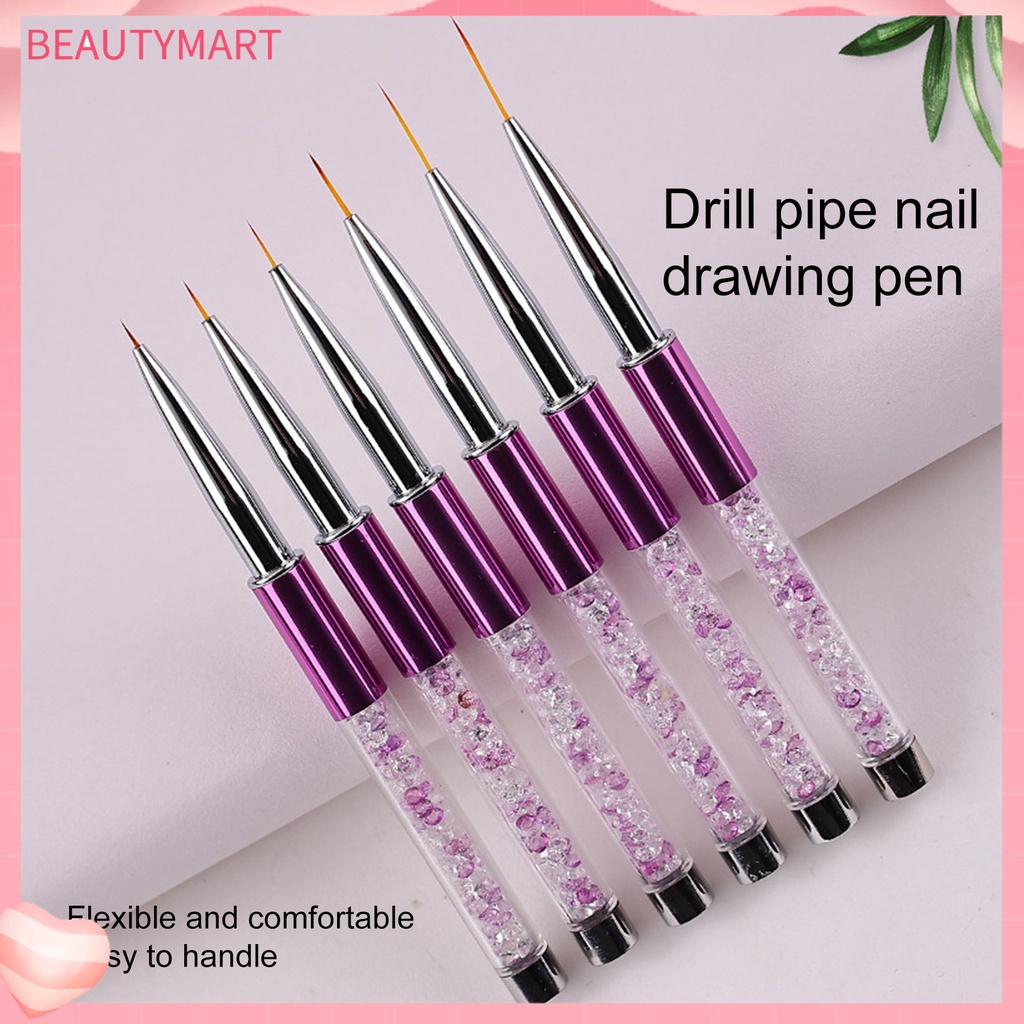 Cọ Vẽ Trang Trí Móng Tay Với Vỏ Đựng Thiết Kế Tiện Dụng