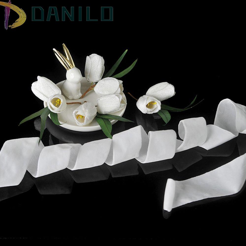 Cài Tóc Ruy Băng Thắt Nơ Hoa Phong Cách Hàn Quốc Cho Đám Cưới DANILO