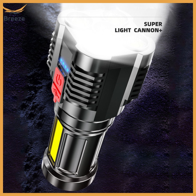 Đèn Pin Cầm Tay Cob 5led Sạc Usb Đa Năng