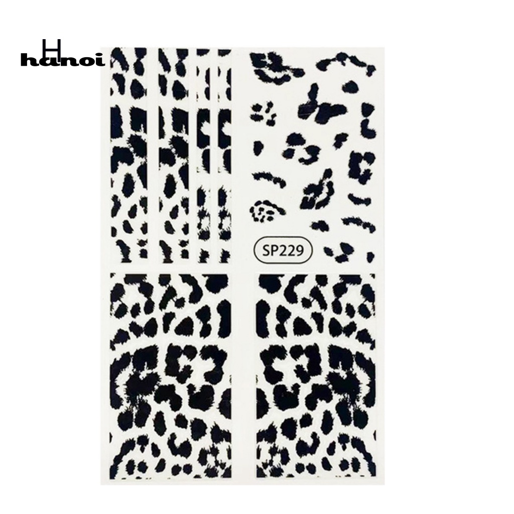 Miếng Dán Trang Trí Móng Tay Họa Tiết Da Rắn 3D Siêu Mỏng Cho Nữ