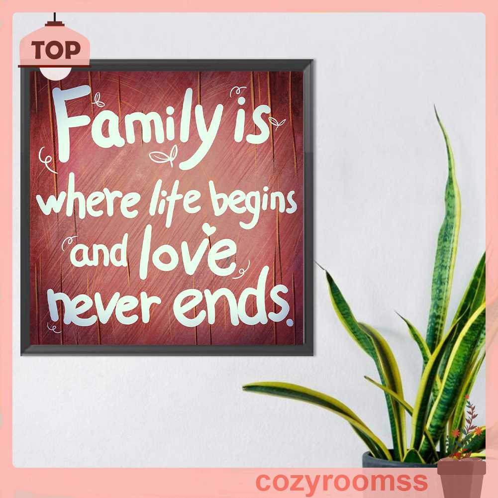 Thẻ Đính Đá Tròn 5D Tự Làm Thủ Công Trang Trí Nhà Cửa