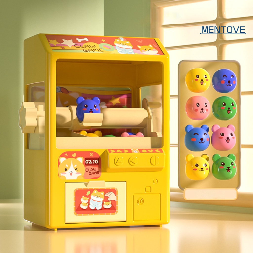 Máy Gắp Kẹo Mini Bằng Nhựa ABS Mềm Trong Suốt Có Nhạc Và Đèn Giải Trí Sáng Tạo Cho Bé Mẫu Giáo