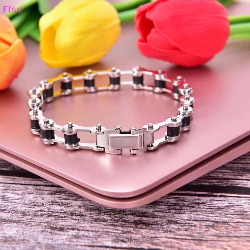 Vòng Tay Dây Xích Bằng Thép Không Gỉ Thời Trang Cho Nam