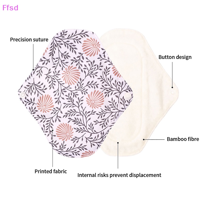 1 Miếng Lót Kinh Nguyệt Bằng Vải Than Tre Có Thể Giặt Sạch Tái Sử Dụng