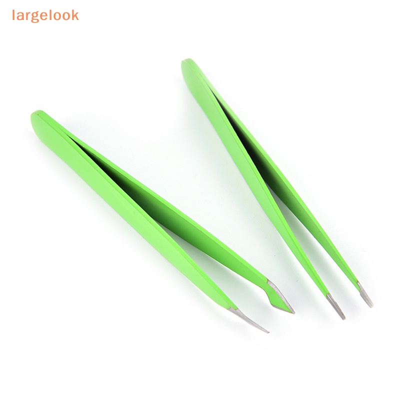 Set 2 Nhíp Nhổ Lông Mày Trang Điểm Làm Đẹp Màu Xanh Lá