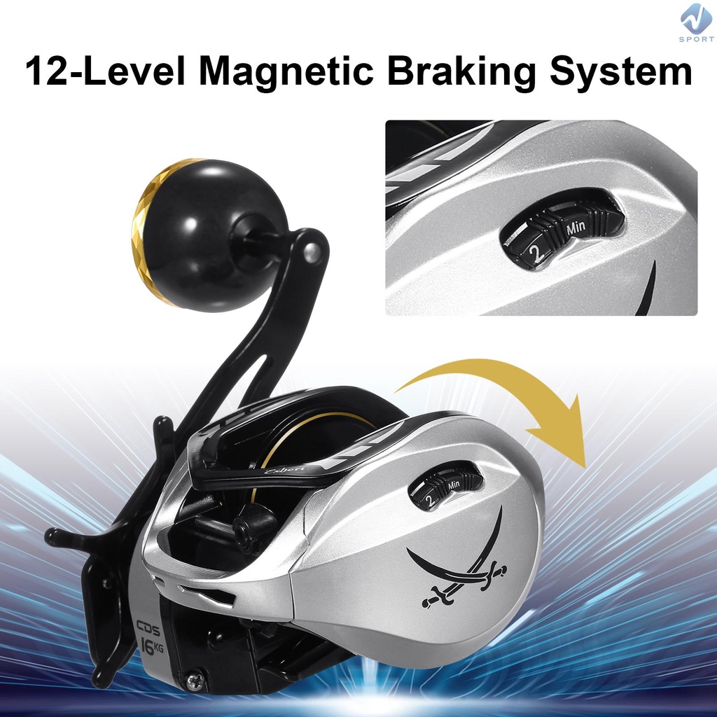 Máy Câu Cá 16KG 6 + 1 BB 6.3: 1 Chất Lượng Cao