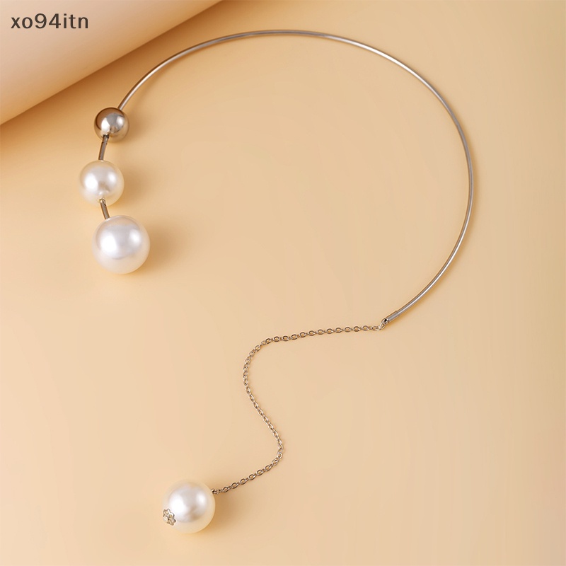 Vòng Cổ Choker Mở Đính Ngọc Trai Thanh Lịch Thời Trang Cho Nữ