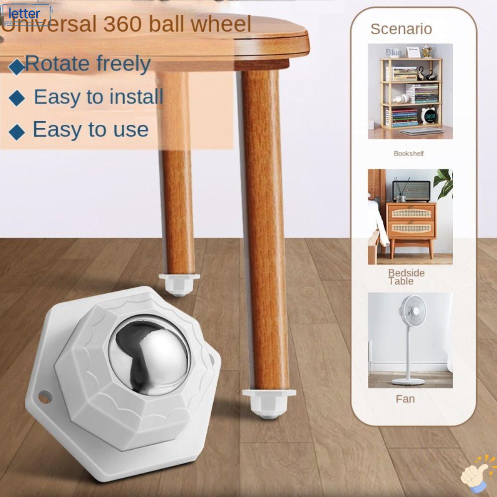 Con Lăn Ròng Rọc Xoay 360 Độ Mini Cho Đồ Nội Thất