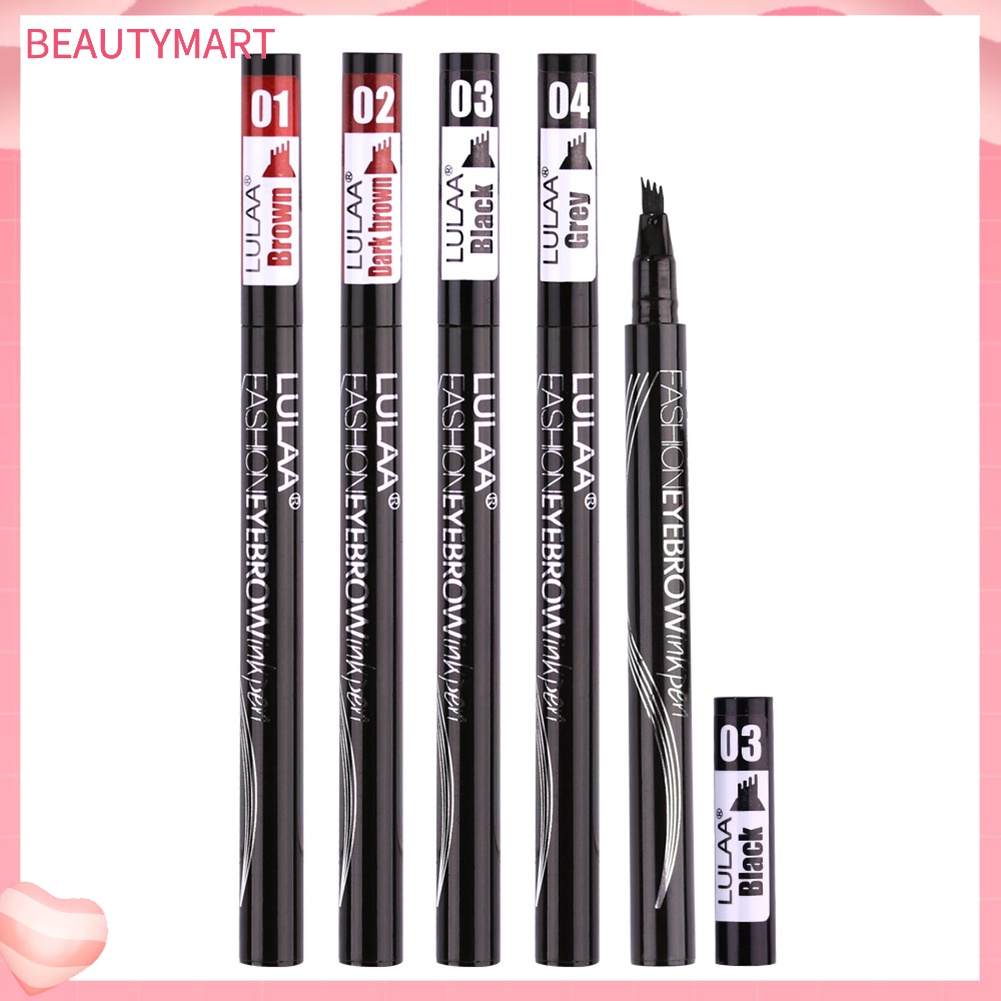 Bút Kẻ Lông Mày Dạng Lỏng LULAA Chống Thấm Nước Và Mồ Hôi Thiết Kế Hai Đầu