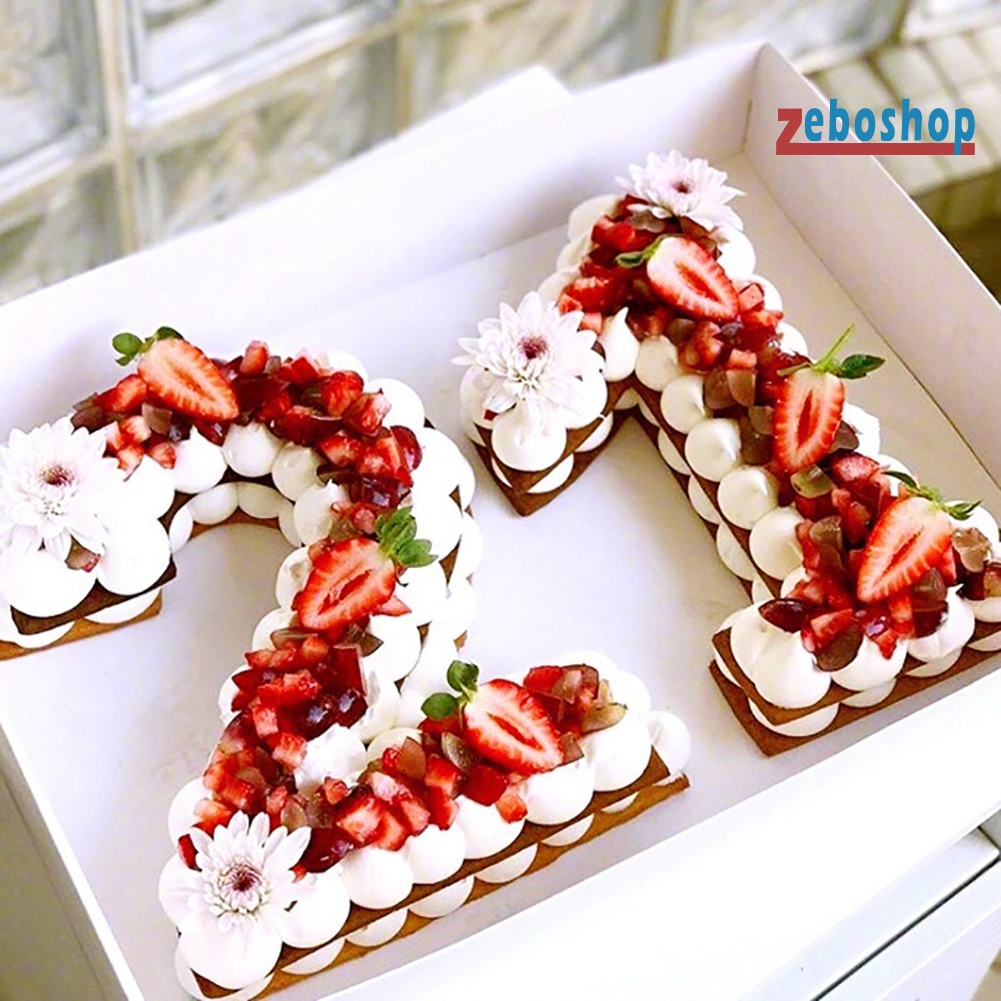 Khuôn Silicone Cấp Thực Phẩm Làm Bánh Hình Số DIY