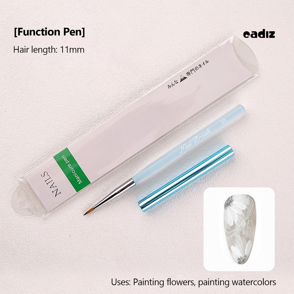 Cọ Trang Trí Móng Tay Lông Mềm Nhiều Màu Sắc Bằng Acrylic Chuyên Dụng Cho Salon