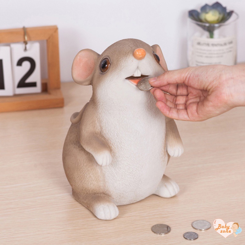 Ống Heo Tiết Kiệm Hình Chú Chuột Đáng Yêu Cho Bé