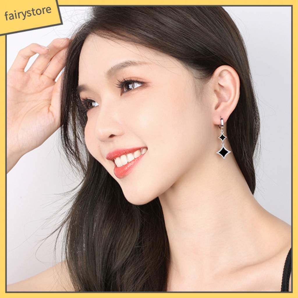 1 Đôi Bông Tai Hình Ngôi Sao Đính Đá Lấp Lánh Dành Cho Nữ