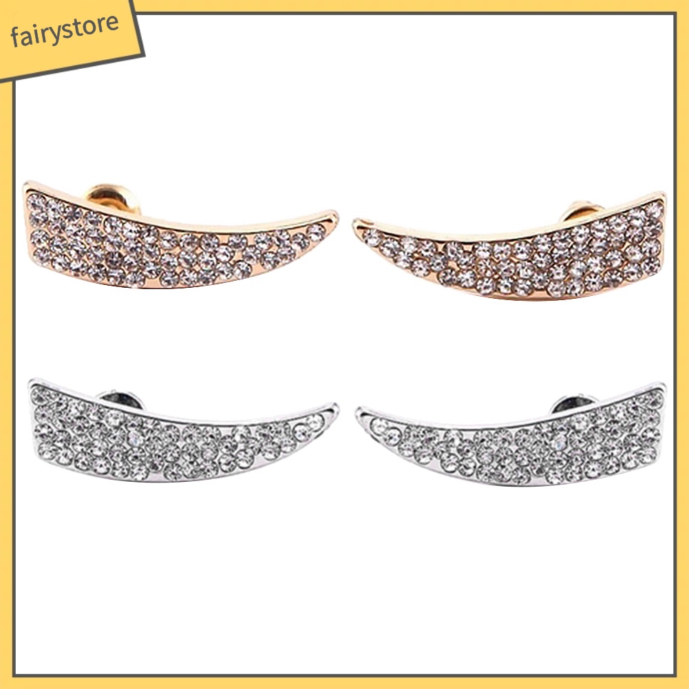 Bông Tai Hình Tam Giác Đính Đá Lấp Lánh Toàn Diện Cho Nữ