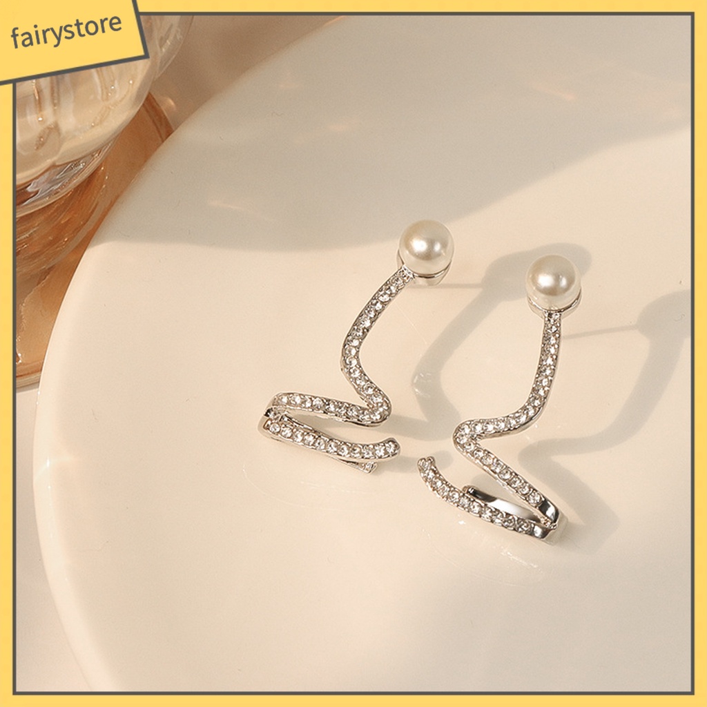 1 Đôi Bông Tai Lấp Lánh Thanh Lịch Thời Trang Hàng Ngày Cho Nữ