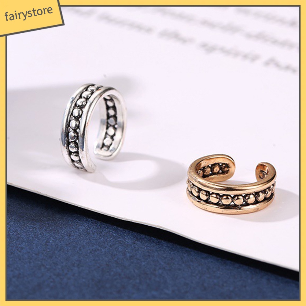 1 Khuyên Kẹp Vành Tai Không Cần Xỏ Lỗ Bằng Kim Loại Thời Trang Cho Nữ