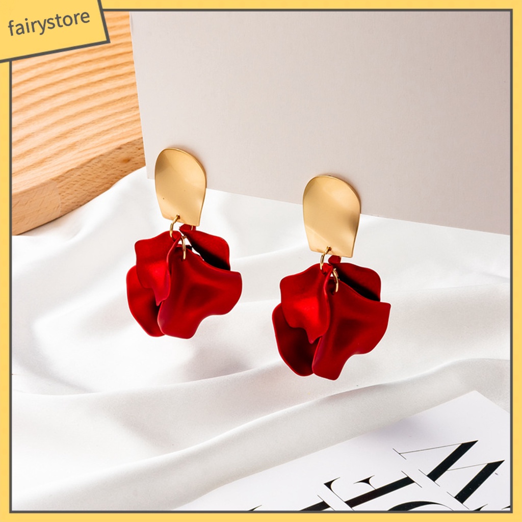 1 Cặp Bông Tai Thả Vỏ Sò / Hình Học Bằng Acrylic Thời Trang Thanh Lịch Dễ Phối Đồ Cho Nữ