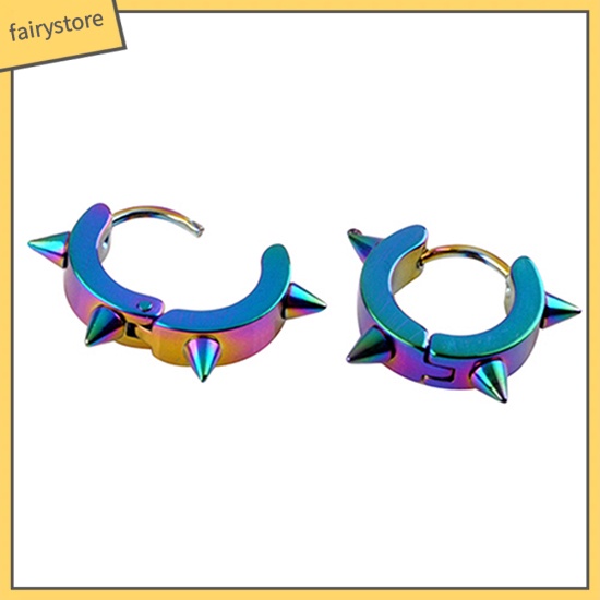 Khuyên Tai Đinh Tán Bằng Thép Titan Phong Cách Punk Cá Tính