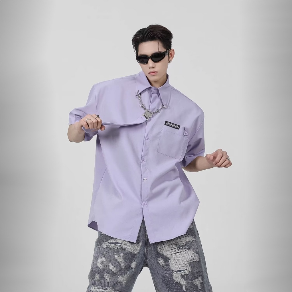 Áo Sơ Mi Ngắn Tay Nhiều Màu Sắc Thời Trang Mùa Hè Dành Cho Nam