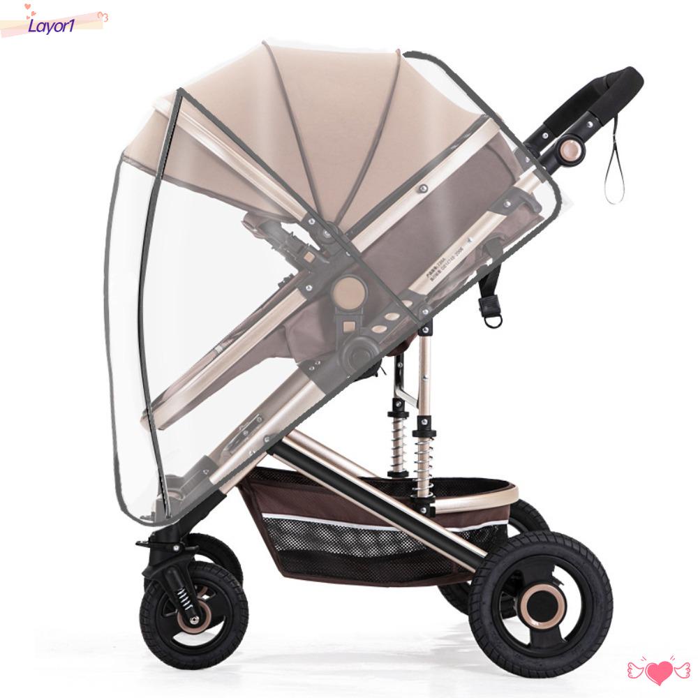 Vỏ Bọc Xe Đẩy Em Bé Bằng Nhựa PVC / EVA Chống Mưa Tiện Dụng LAYOR1