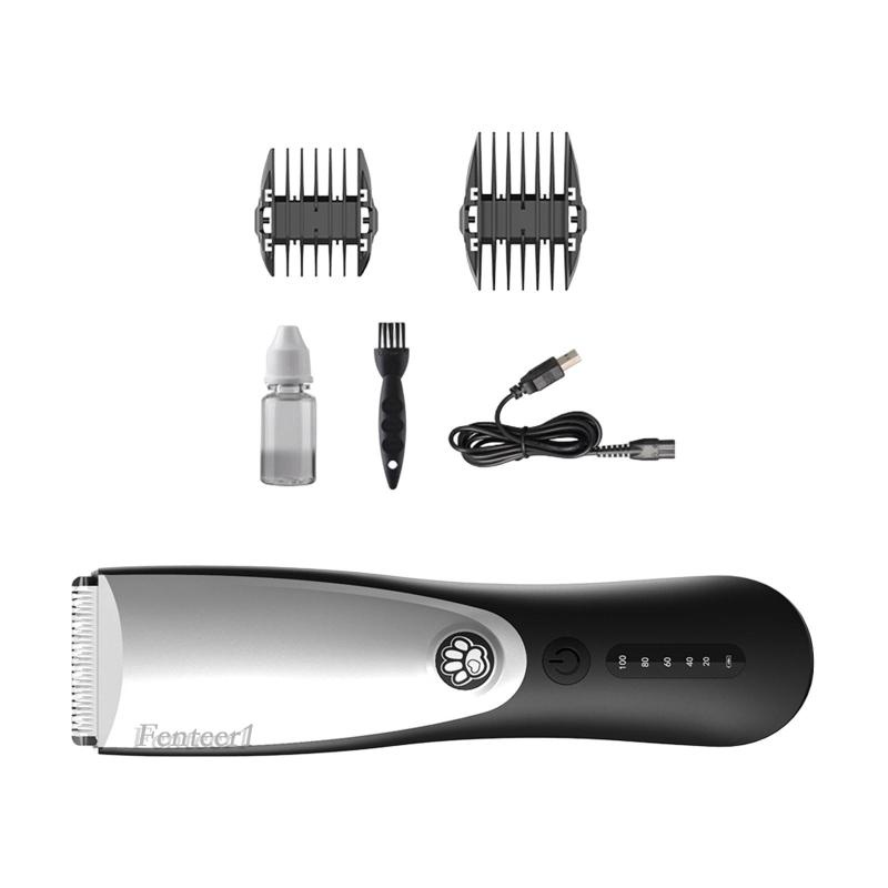 [Fenteer1] Bộ Tông Đơ Tỉa Lông Thú Cưng Di Động Có Thể Sạc Lại